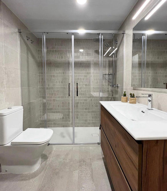 FRONTAL CLOE 2 HOJAS FIJAS + 2 PUERTAS CORREDERAS