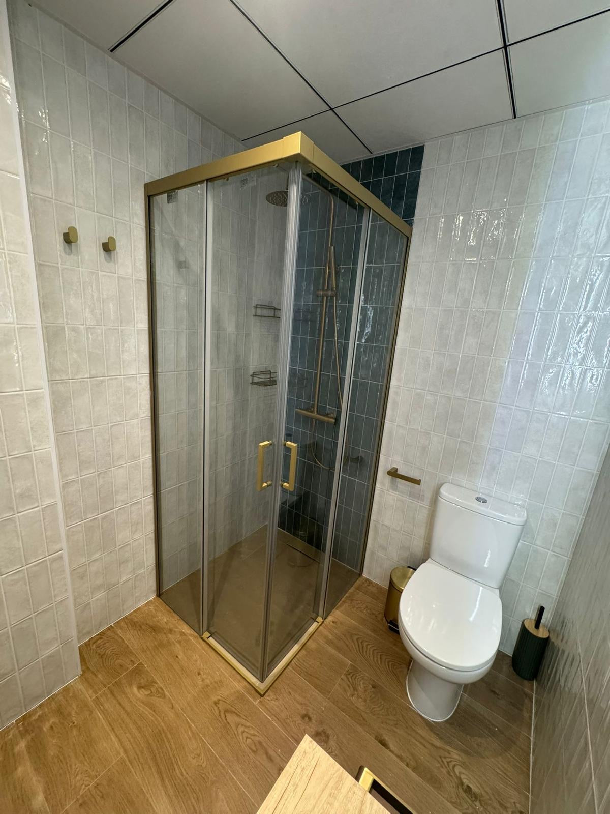 Mampara de ducha CLOE rectangular 2 fijos + 2 puertas correderas vidrio 6 mm. ACERO INOXIDABLE